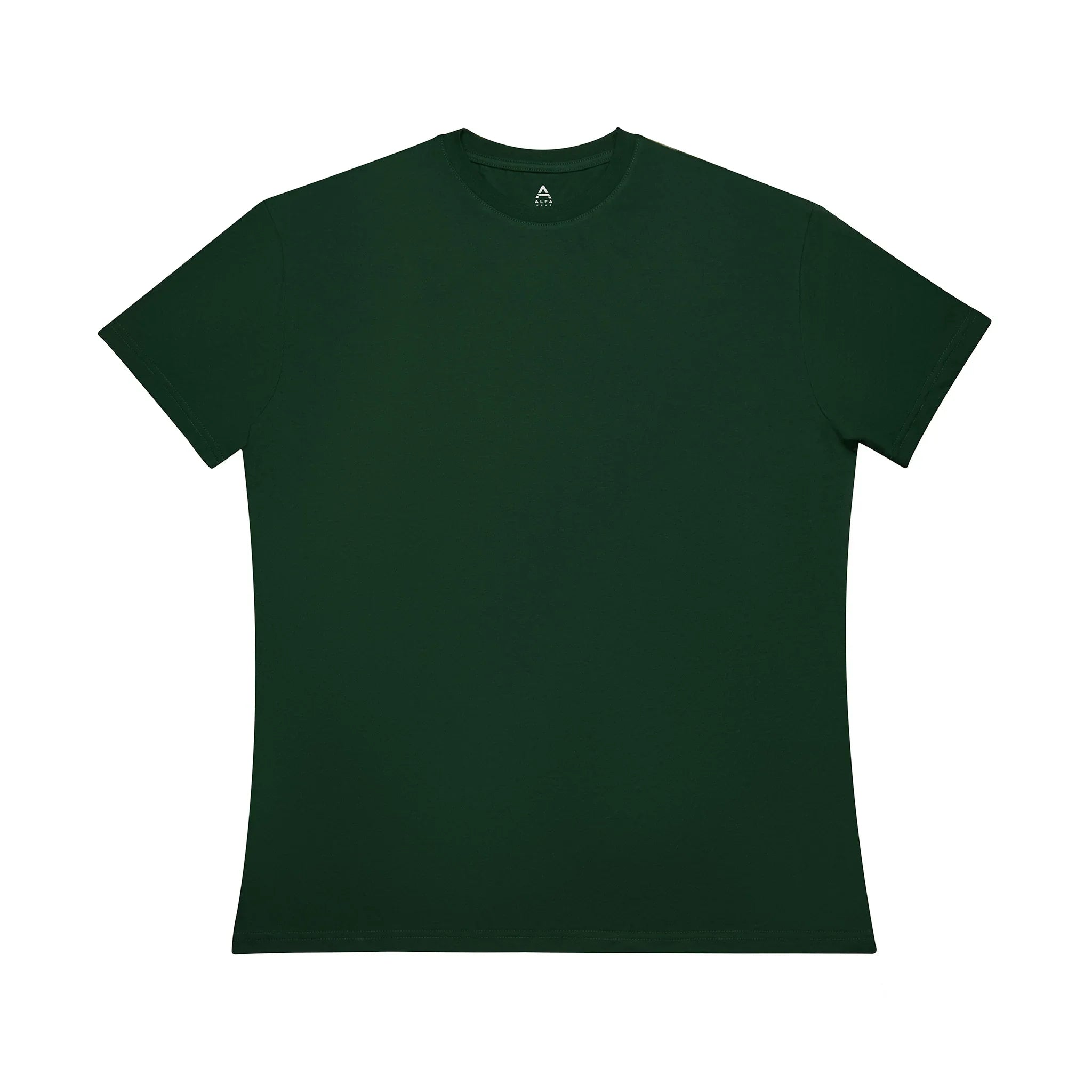 Green Single Fitted Man's T-Shirt for big and tall men