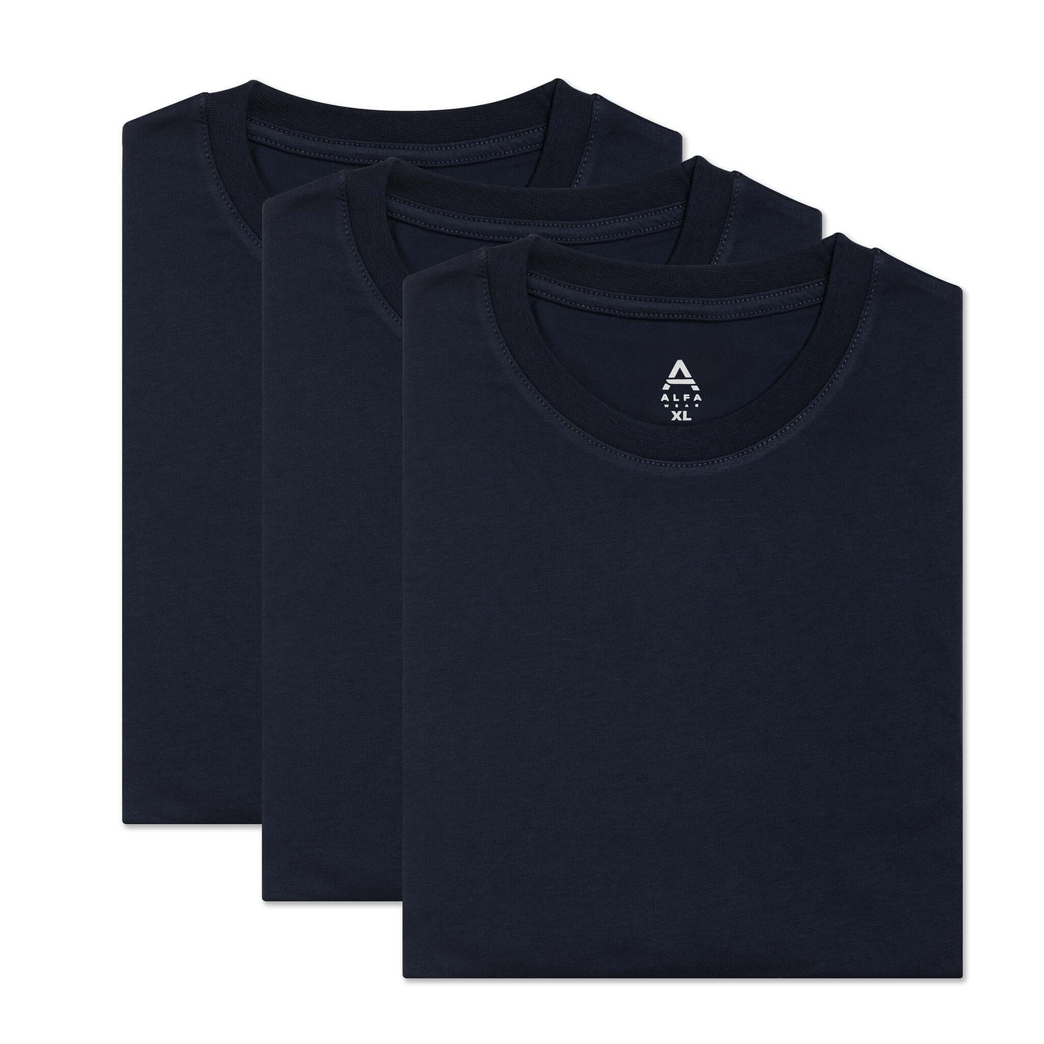 Tall Navy Fitted T-Shirt 3-Pack
