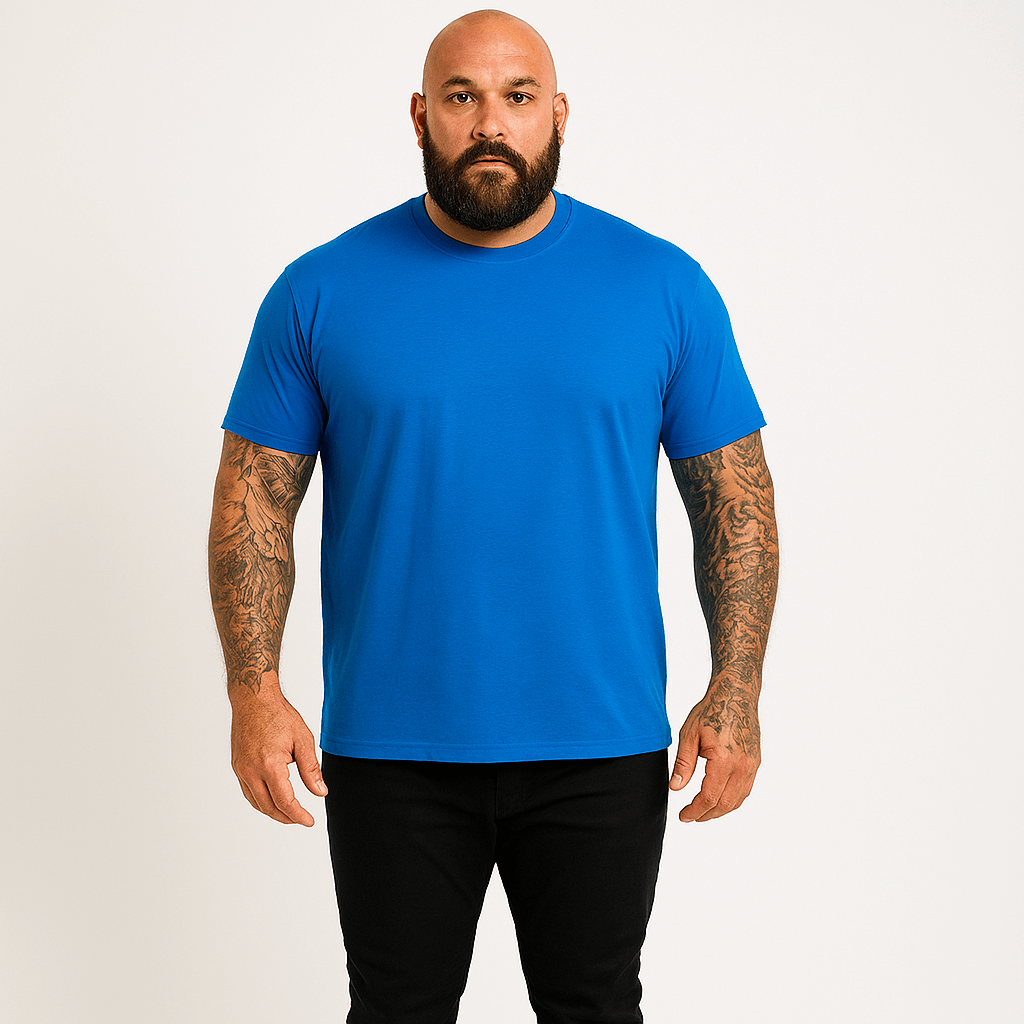 Tall Blue Fitted T-Shirts 3-Pack